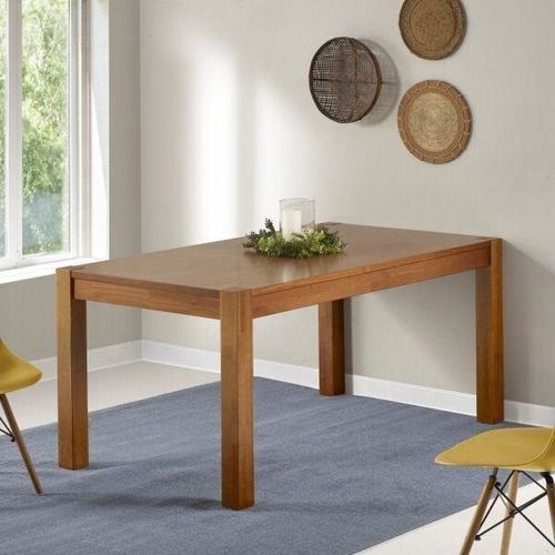 Mesa de Jantar 6 Lugares 160cm Madeira Maciça Primavera CabeCasa MadeiraOriginals Marrom