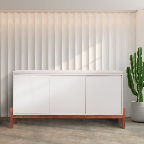 Buffet 3 Portas 2 Gavetas TIê CabeCasa MadeiraOriginals Off White