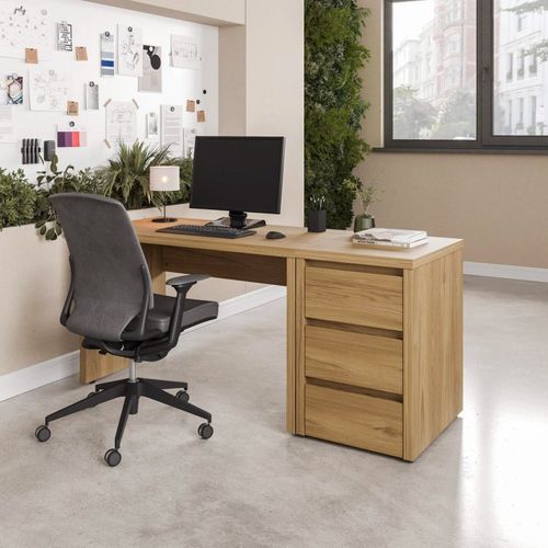 Escrivaninha Mesa Escritório com Gaveteiro Ficus 170cm CabeCasa MadeiraOriginals Rovere Rovere
