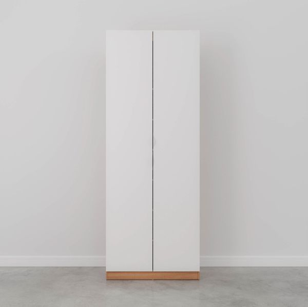 Sapateira Modular 2 Portas Hera CabeCasa MadeiraOriginals Louro/Branco Geada/Cinza
