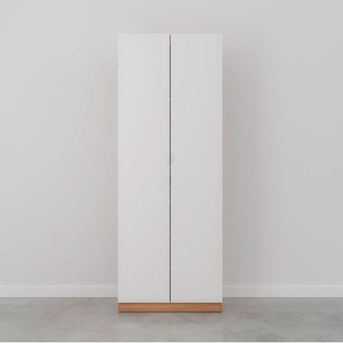 Sapateira Modular 2 Portas Hera CabeCasa MadeiraOriginals Louro/Branco Geada/Cinza