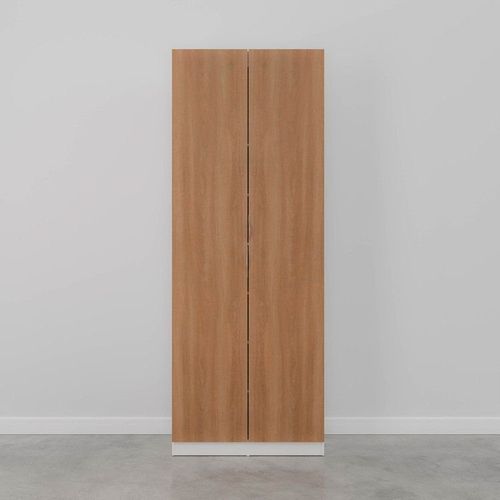 Sapateira Planejada 2 Portas Hera CabeCasa MadeiraOriginals Branco/Geada/Louro/Cinza Branco Geada/Louro/Cinza
