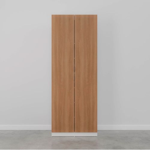 Sapateira Modular 2 Portas Hera CabeCasa MadeiraOriginals Branco Geada/Louro/Cinza