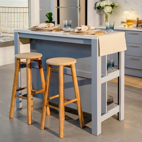 Ilha Gourmet Marselha CabeCasa MadeiraOriginals Azul Sereno/Branco