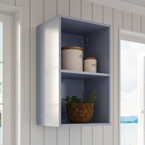 Armário Aéreo Nicho 40cm Marselha Cabecasa Madeiraoriginals Azul Sereno Azul Sereno