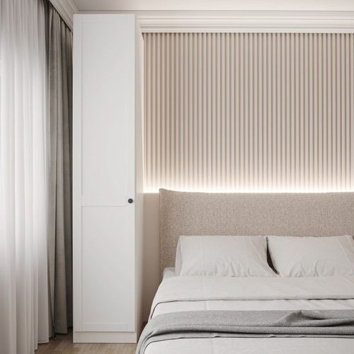 Guarda Roupa Modulado 1 Porta Americana Esquerda 6 Prateleiras Hera Cabecasa Madeiramadeira Branco Geada