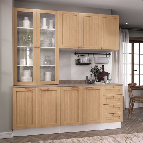 Cozinha Modulada 4 Peças com Tampo 2 Armários Aéreos 2 Balcões Arizona CabeCasa MadeiraMadeira Figueira