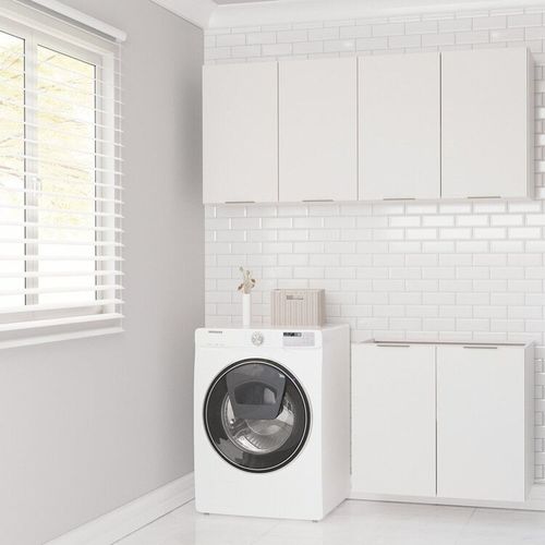 Conjunto Lavanderia Modulada 3 Peças sem Tampo sem Rodapé Ipanema CabeCasa MadeiraMadeira Branco