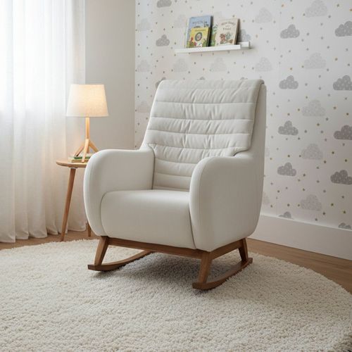 Poltrona de Amamentação Balanço Zen Branco Branco