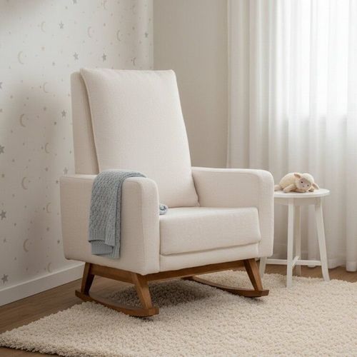 Poltrona de Amamentação Balanço Constance Bege Off White Off White