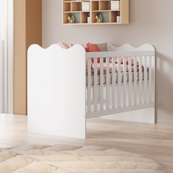 Berço Mini Cama 100% MDF Ternura Branco