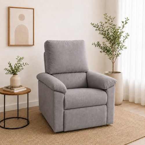 Poltrona Reclinável do Papai Conforto Yescasa Cinza