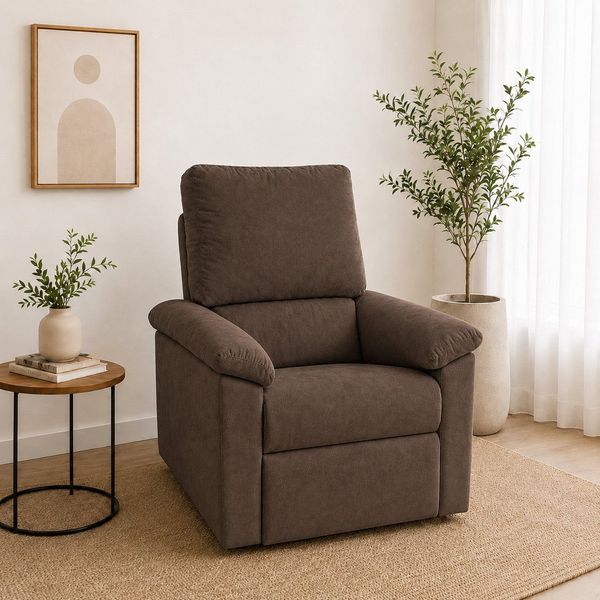 Poltrona Reclinável do Papai Conforto Yescasa Marrom Marrom