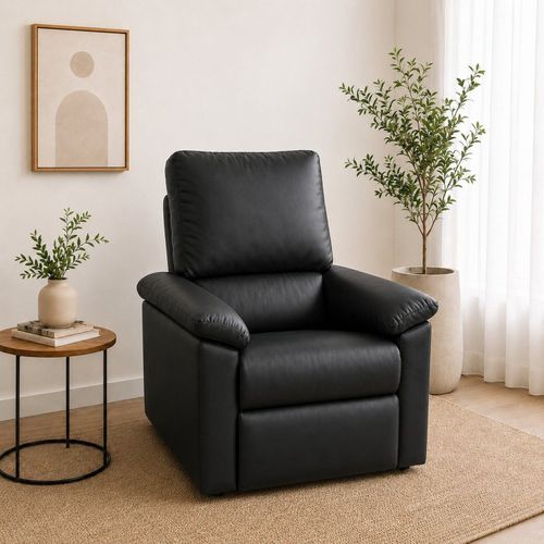Poltrona Reclinável do Papai Conforto Yescasa Preto Preto