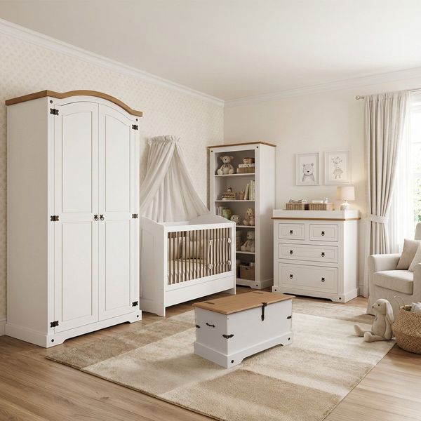 Quarto Baby Compacto Completo Smile Creme/Carvavlho