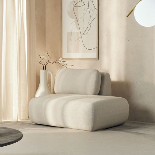 Sofá Modular Sumiê 80cm Direito Orla CabeCasa MadeiraOriginals Espuma do Mar