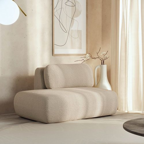 Sofá Modular Sumiê 100cm Esquerdo Orla CabeCasa MadeiraOriginals Dourado Areia Areia