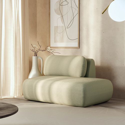 Sofá Modular Sumiê 100cm Direito Orla CabeCasa MadeiraOriginals Verde Água Verde Água