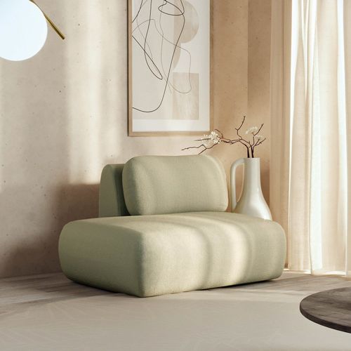 Sofá Modular Sumiê 80cm Esquerdo Orla CabeCasa MadeiraOriginals Verde Água Verde Água