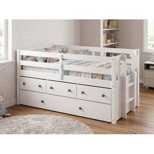 Cama Captains Infantil/Juvenil Jubilee Multifuncional Branco MI