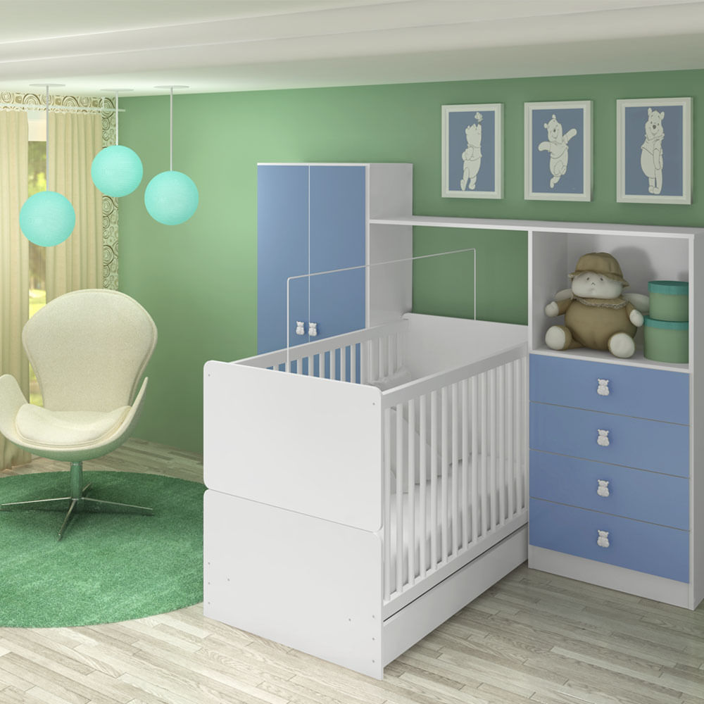 Quarto De Beb Completo Com Ber O Mini Cama Roupeiro 2 Portas E Quarto De Beb Completo Com Ber O Mini Cama Roupeiro 2 Portas E