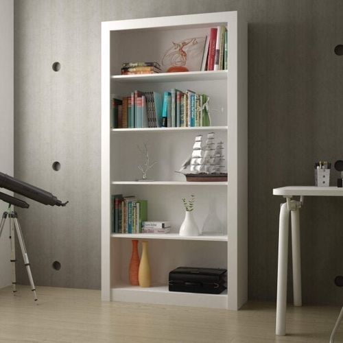 Estante Livreiro com 4 Prateleiras - Acabamento em BP Fosco - Branco