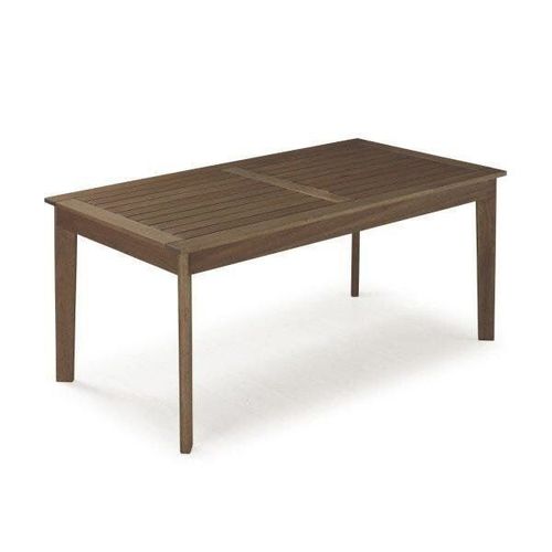 Mesa em Madeira Maciça Retangular 220cm Primavera Marrom Stain Castanho