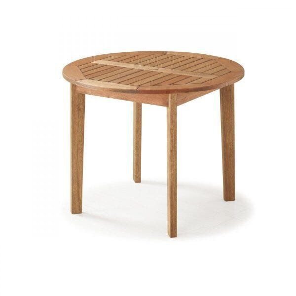 Mesa em Madeira Maciça Redonda 90cm Primavera Stain Jatobá