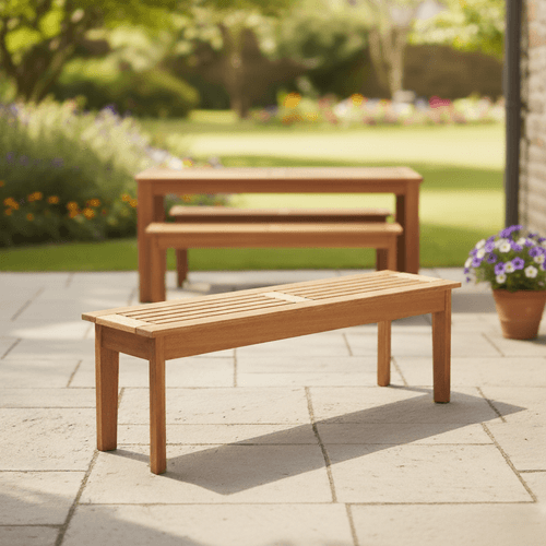 Banco 2,00m Ripado para Áreas Externas em Madeira Eucalipto - Maior Durabilidade - Jatobá