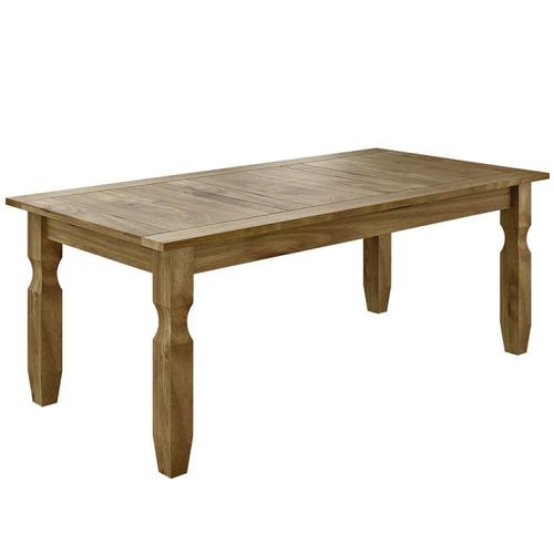 Mesa de Jantar Corona Rústica 1,60 m Ideal P/ Area Externa - Madeira Maciça