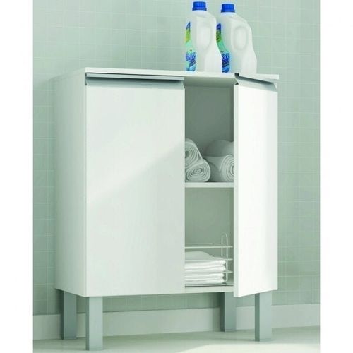 Balcão Multiuso 2 Portas 1 Prateleira Interna BS 33 - Branco