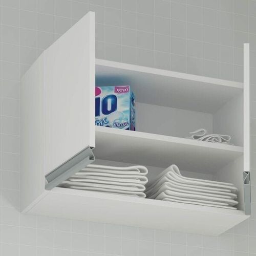 Armário Aéreo para Lavanderia 2 Portas 1 Prateleira BS 31 - Branco