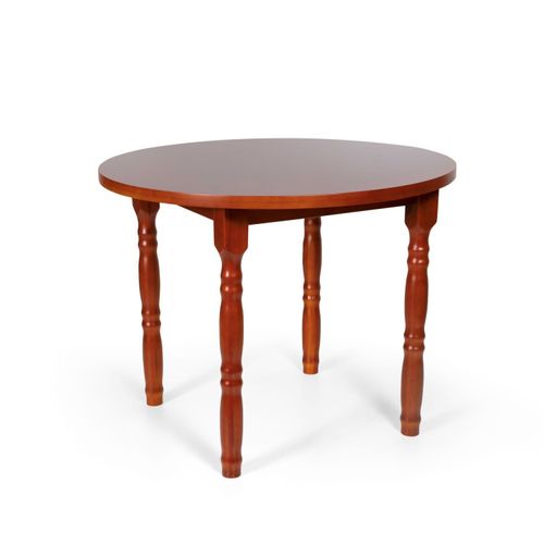 Mesa de Jantar Redonda 90 cm Torneada - Madeira Uva Japão - Imbuia