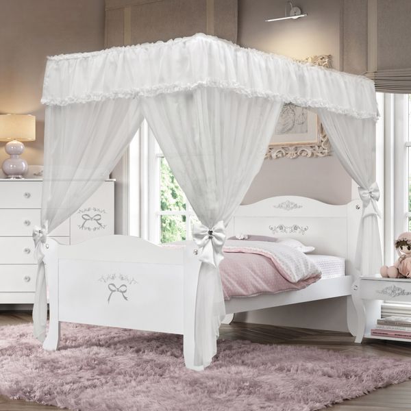 Cama Infantil Provence com Dossel - Pura Magia