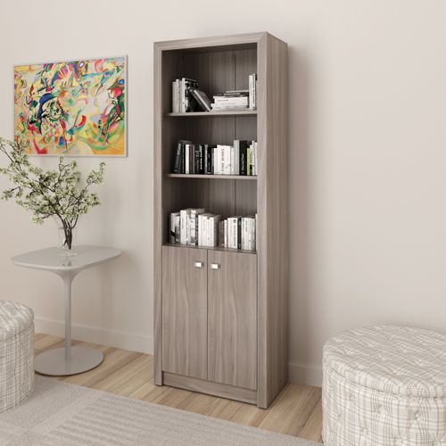 Estante 2 Portas e 4 Prateleiras - Carvalho