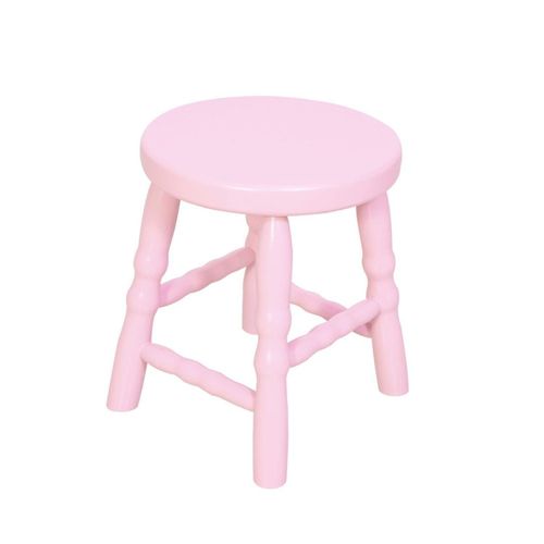 Banqueta Baixa 30cm Dalas Rosa/Bebê Rosa Bebê