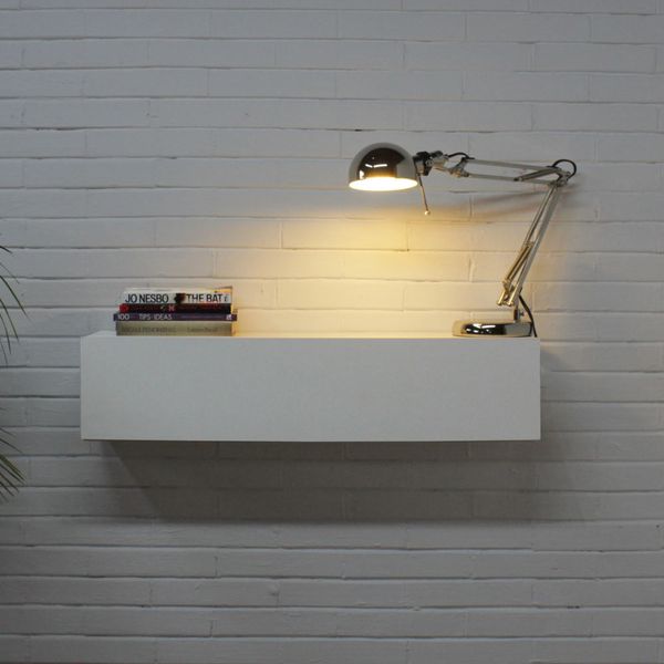 Aparador de Parede 1 Porta 82cm 100% MDF - Branco