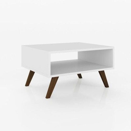 Mesa de Centro Nicho Retangular Retrô Rt3020 Branco Branco
