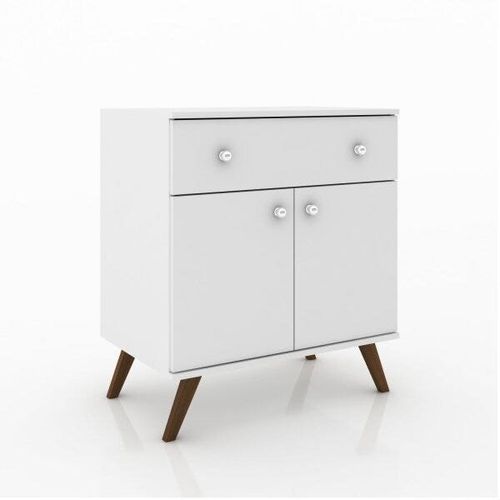 Buffet Retrô com 2 Portas e 1 Gaveta - Branco