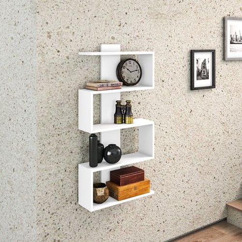 Nicho Decorativo 5 Prateleiras Branco Branco