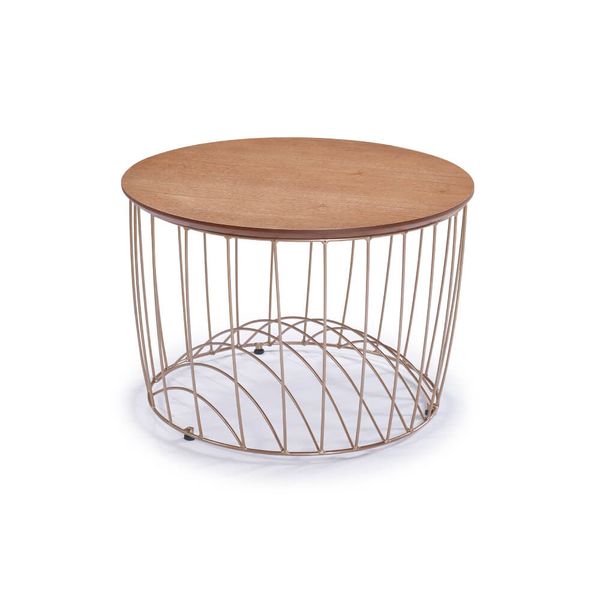 Mesa de Centro Ísis com Tampo em MDF 60 cm - Pinhão