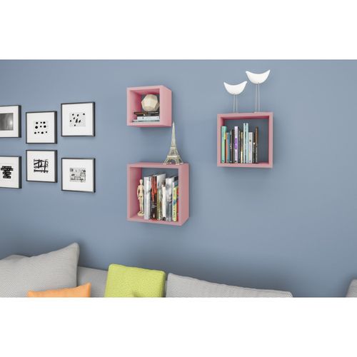 Conjunto Nichos Trio Decorativo - Rosa
