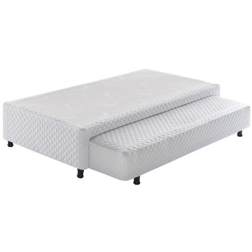 Sommier Solteiro com Cama auxiliar com Mola Verticoil BR c/ Sistema Antiácaro, Antifungo e Antialérgico-88x188x36