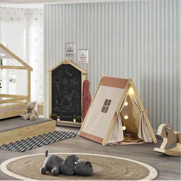 Cabana Infantil Casinha com tenda Salmão/Bege/Natural - Casatema