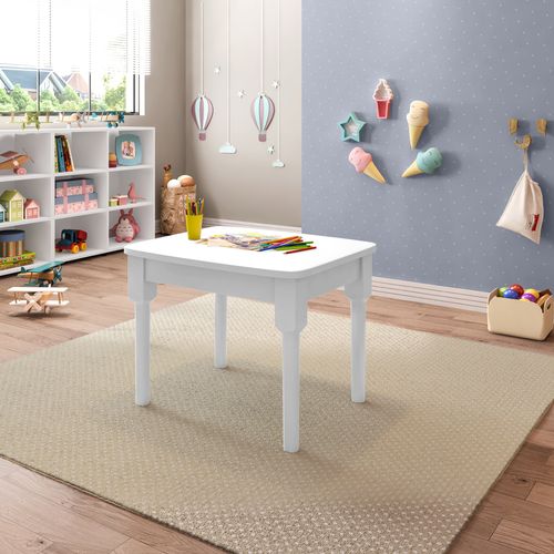 Mesa Infantil 68 x 49,8 x 55 cm Mariah Branco Fosco - Casatema
