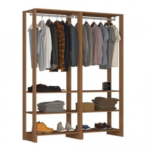 Estante Closet Yes 160cm com 2 Cabideiros - Montana