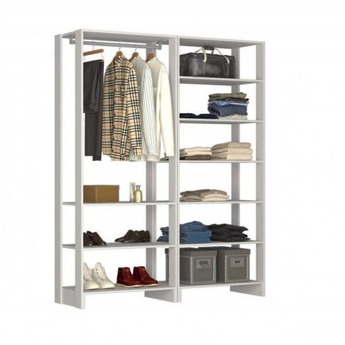 Estante Closet Yes 160cm com 9 Prateleiras - Branco