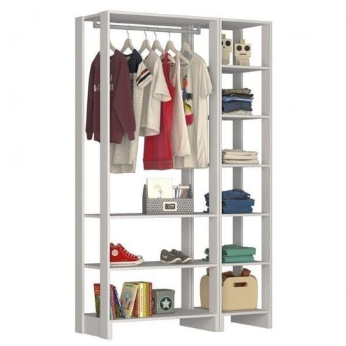 Estante Closet Yes 120cm com 9 Prateleiras - Branco