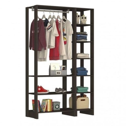 Estante Closet Yes 120cm com 9 Prateleiras - Grafite