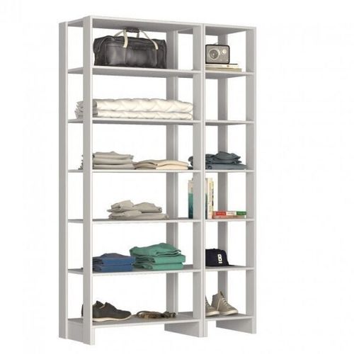 Estante Closet Yes 120cm com 12 Prateleiras - Branco